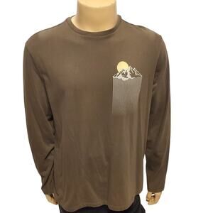 Goodfellow & Co Long Sleeve Graphic Mountain T-Shirt Men's Large